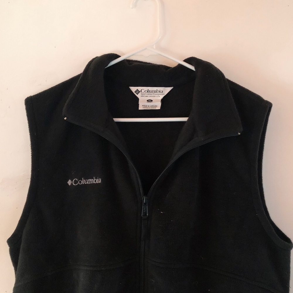 Columbia Fleece Zip-Up Collar Vest